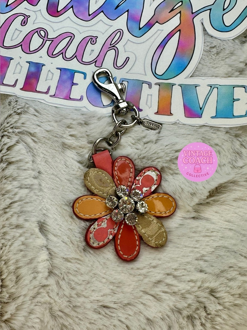 Coach daisy charm diamonds